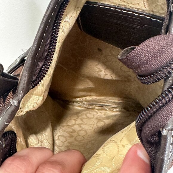 Coach Brown Signature Crossbody Bag - Picture 3 of 7